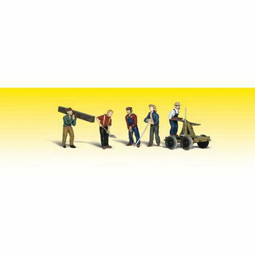 Woodland Scenics A2747 O Scale Scenic Accents Rail Worker Figures (Set of 8)S