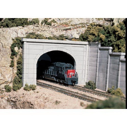 Woodland Scenics C1256 HO Scale Concrete Double Track Tunnel Portal