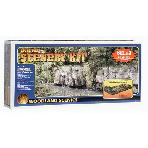 Woodland Scenics S1488 HO River Pass Scenery Kit