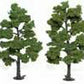 Woodland Scenics TR1515 6" - 7" Light Green Realistic Trees (Pack of 2)