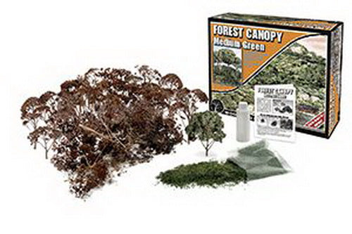 Woodland Scenics F1661 Medium Green Forest Canopy Kit