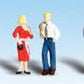 Woodland Scenics A1821 HO Scenic Accents Pedestrian People Figures (Set of 6)