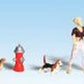 Woodland Scenics A1827 HO ScenicAccents People and Pets Figures (Set of 7)