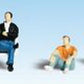 Woodland Scenics A1829 HO People Sitting Figures (Set of 6)
