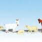Woodland Scenics A1844 HO Scenic Accents Livestock Figures (Set of 7)