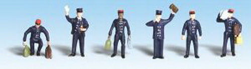Woodland Scenics A1847 HO Scenic Accents Train Personnel Figures (Set of 6)