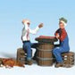 Woodland Scenics A1848 HO Scale Checker Player Figures & Accessories (Set of 8)