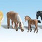 Woodland Scenics A1862 HO Scenic Accents Farm Horse Figures (Set of 6)
