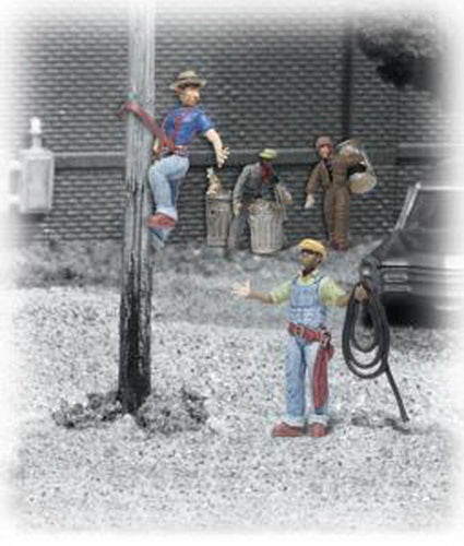 Woodland Scenics A2126 N Scenic Accents City Worker Figures (Set of 6)