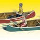 Woodland Scenics A2755 O Scale Scenic Accents Canoers (Set of 8)
