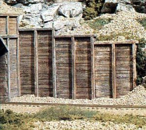 Woodland Scenics C1160 N Timber Retaining Wall (Pack of 6)