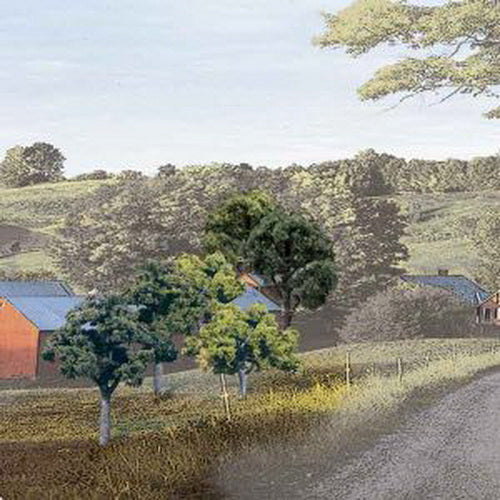 Woodland Scenics TR1571 2"-3" Mixed Green Colors Deciduous Trees (Pack of 23)