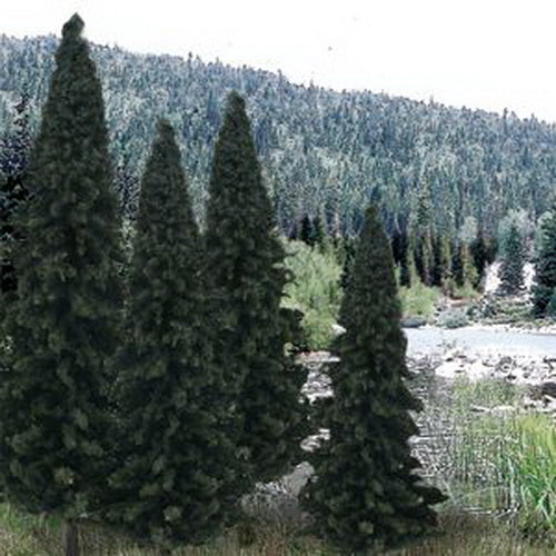 Woodland Scenics TR1586 4" - 6" Evergreen Blend Ready Made Trees (Pack of 13)