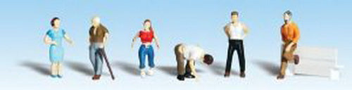 Woodland Scenics A1824 HO Ordinary People Scenic Accents Figures (Set of 6)