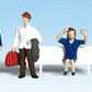 Woodland Scenics A1840 HO Scenic Accents Traveler People Figures (Set of 6)