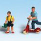 Woodland Scenics A1891 HO Scenic Accents Children Figures (Set of 6)