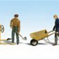 Woodland Scenics A1901 HO Scenic Accents Masonry Worker Figures (Set of 11)