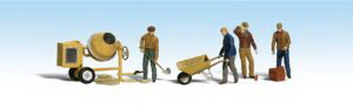 Woodland Scenics A1901 HO Scenic Accents Masonry Worker Figures (Set of 11)