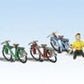Woodland Scenics A1904 HO Scenic Accents Bicycle Buddy Figures (Set of 10)