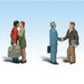 Woodland Scenics A1912 HO ScenicAccents People Saying Goodbye Figures (Set of 6)