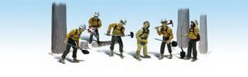 Woodland Scenics A1919 HO Scenic Accents Smoke Jumper Figures (Set of 6)