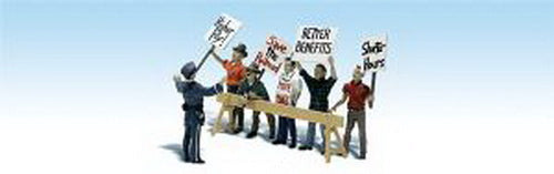 Woodland Scenics A1920 HO Scenic Accents Picket Line Figures (Set of 6)