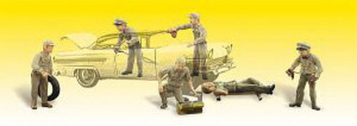 Woodland Scenics A1948 HO Service Station Attendant Figures (Set of 9)