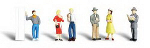 Woodland Scenics A2121 N Scale Scenic Accents Pedestrian Figures (Set of 6)