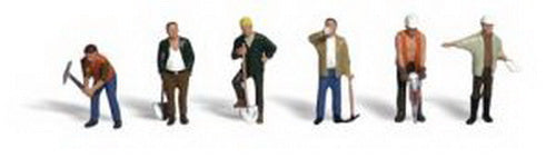 Woodland Scenics A2137 N Scenic Accents Road Crew Figures (Set of 6)