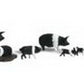 Woodland Scenics A2139 N Scenic Accents Hampshire Pigs Figures (Set of 12)