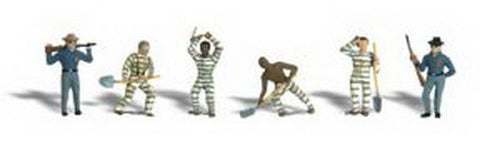 Woodland Scenics A2167 N Scale Scenic Accents Chain Gang Figures (Set of 6)