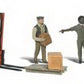 Woodland Scenics A2192 N Scenic Accents Worker Figures with Forklift (Set of 8)