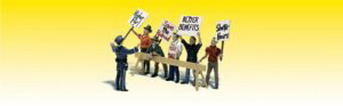 Woodland Scenics A2197 N Picket Line Figures Scenic Accents (Set of 7)