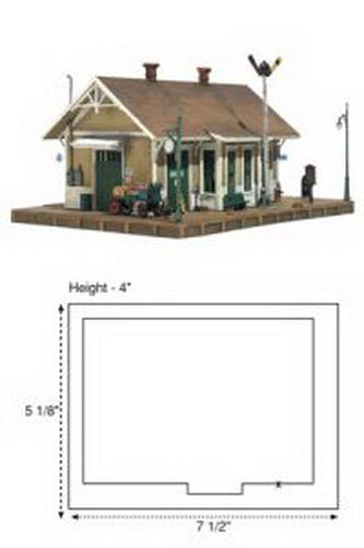 Woodland Scenics BR5023 HO Built-&-Ready Dansbury Depot Building
