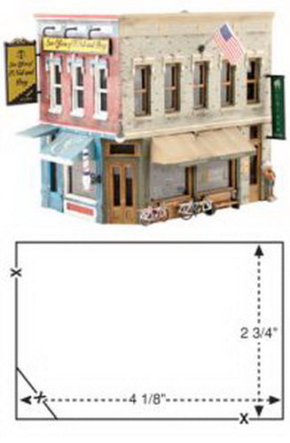 Woodland Scenics PF5182 HO Scale Main Street Mercantile Building Kit