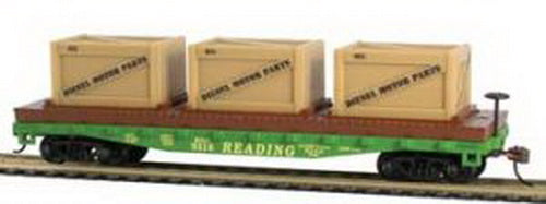 Mantua 727002 HO Scale Reading 40' Flatcar w/Crates #9316