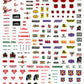 Woodland Scenics DT574 Mini-Series Service Station Signs Dry Transfer Decals