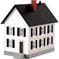 MTH 30-90338 Row House #1 White w/ Black Shutters EX/Box