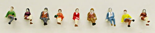 Model Power 1336 N Scale Sitting People Figures (Set of 9)
