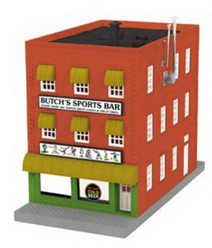 MTH 30-90334 Assembled Butch's Sports Bar 3-Story Building