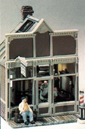 Woodland Scenics M111 HO Mini-Scene Floyd's Barber Shop Kit