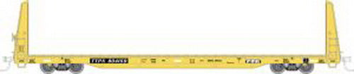 Atlas 20000858 HO TTX Trainman Bulkhead Flat Car #804015
