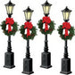Lionel 6-37907 O Scale Christmas Street Lamps with Wreaths (Set of 4) LN/Box