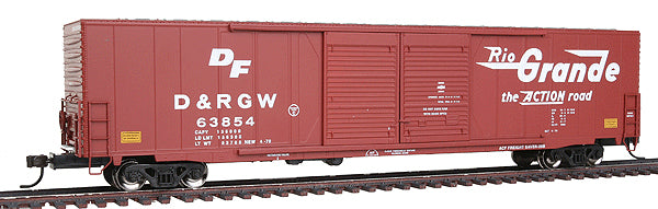 Atlas 20000681 D&RGW 60' Double Door Auto Boxcar #63854