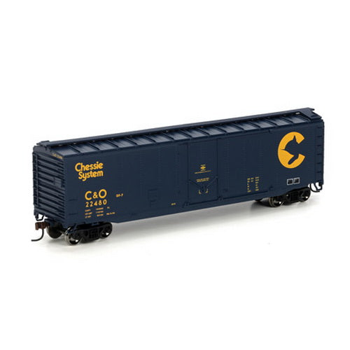 Athearn 71931 HO Chessie/C&O 50' SS Plug Door Boxcar #22480