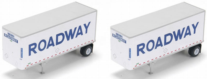 Athearn 91017 HO Roadway/Smooth 28' Trailer #2 (Set of 2)