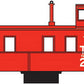 Athearn 74004 HO T&P RTR Cupola Caboose #2523