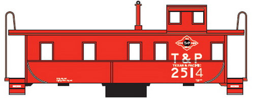 Athearn 74004 HO T&P RTR Cupola Caboose #2523