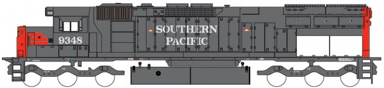 Athearn 88766 HO Southern Pacific RTR SD45T-2 Late Diesel Locomotive #9370