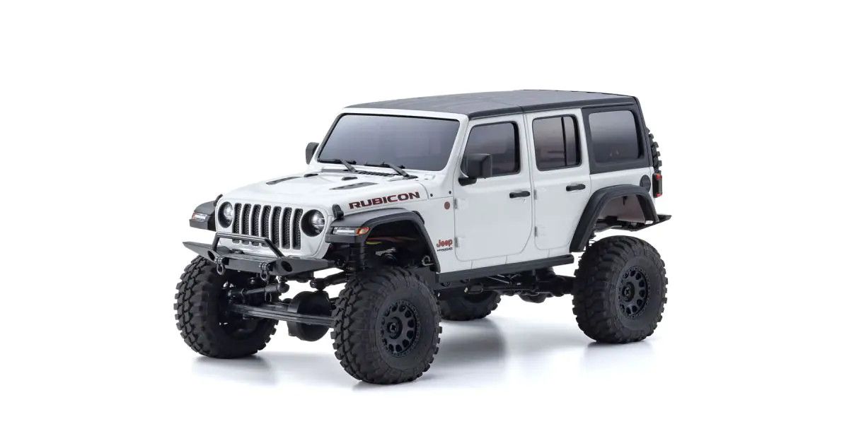 Kyosho 32536W MX-01 Mini-Z 4X4 Readyset White Jeep Wrangler Unlimited Rubicon